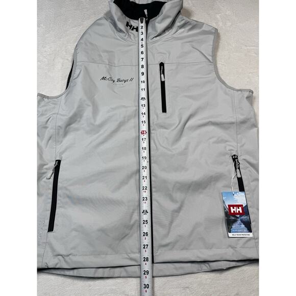 Helly Hansen Crew Vest XL Gray Softshell Windproof Water-Resistant Note-Has Logo - Picture 7 of 12